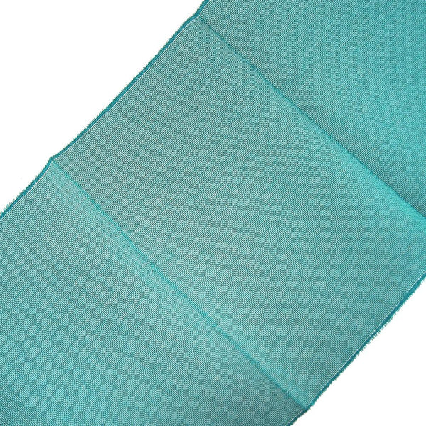 Faux Jute Rectangular Table Runner, Teal, 72-Inch