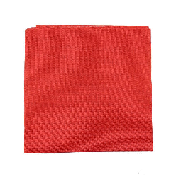 Faux Jute Square Table Overlay, Red, 56-Inch