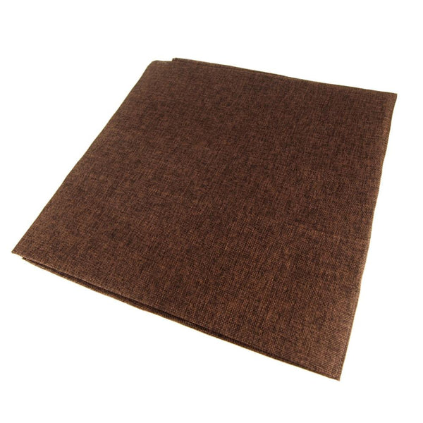 Faux Jute Square Table Overlay, Brown, 56-Inch