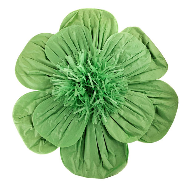 Paper Scalloped Magnolia Wall Flower, Mint, 20-Inch