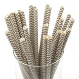 Chevron Paper Straws, 7-3/4-Inch, 25-Piece