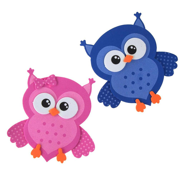 Foam Owl Animal Cutouts, 4-Inches, 10-count