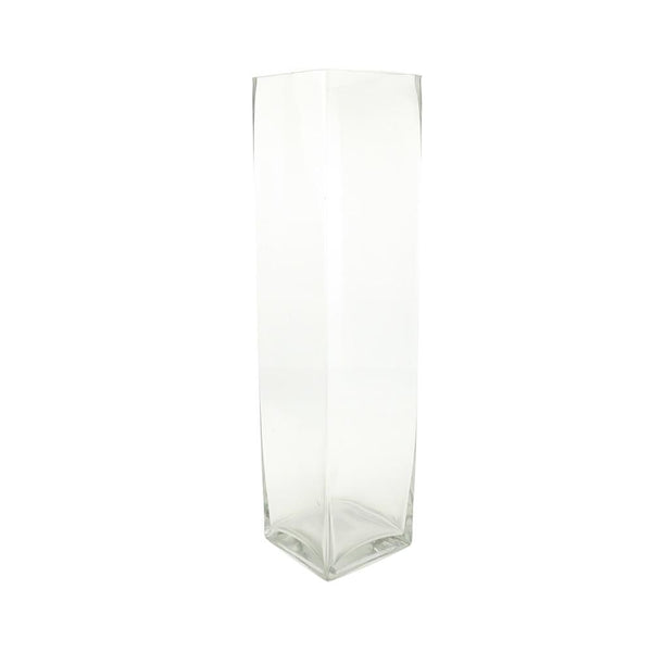 Tall Rectangular Glass Vase, 19-Inch [Closeout]