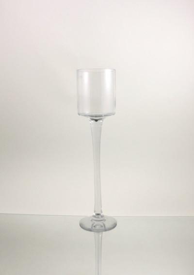 Tall Glass Cup Candle Holder Table Centerpiece, 20-Inch