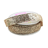 Sparkling Glitter Holiday Christmas Ribbon Wired Edge, 5/8-Inch, 10 Yards