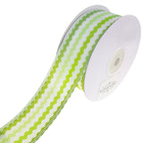 Colorful Ric Rac Printed Wired Ribbon, 1-1/2-Inch, 10-Yard