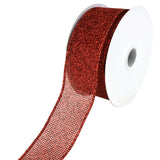 Christmas Glitzy Net Wired Ribbon, 1-1/2-Inch, 10-Yard