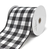 Buffalo Checkered Wired Ribbon, 4-Inch, 10-Yard