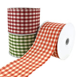 Rustic Picnic Gingham Wired Ribbon, 2-1/2-Inch, 10-Yard