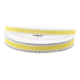 Polka Dot Picot-edge Polyester Ribbon, 3/8-Inch, 25- Yards