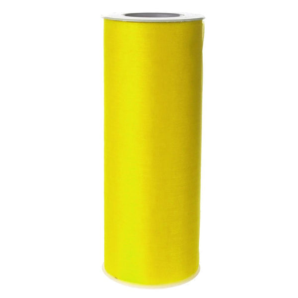 Organza Spool Roll, 6-Inch, 25 Yards, Yellow