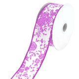 Ombre Elegant Roses Wired Ribbon, 1-1/2-Inch, 10-Yard