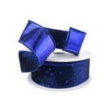 Glittered Lush Double-Sided Wired Ribbon, 1-1/2-Inch, 10-Yard