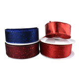 Glittered Lush Double-Sided Wired Ribbon, 1-1/2-Inch, 10-Yard