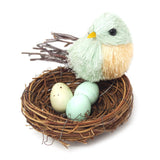 Artificial Bird Nest Wreath Decoration, 4-Inch