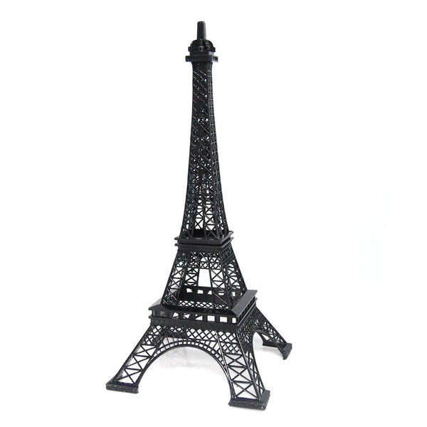 Metal Eiffel Tower Paris France Souvenir, 15-inch, Black