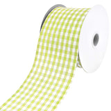 Gingham Canvas Wired Ribbon, 2-1/2-Inch, 10-Yard