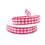 Classic Checkered Plaid Wired Ribbon, 5/8-Inch, 10-Yard