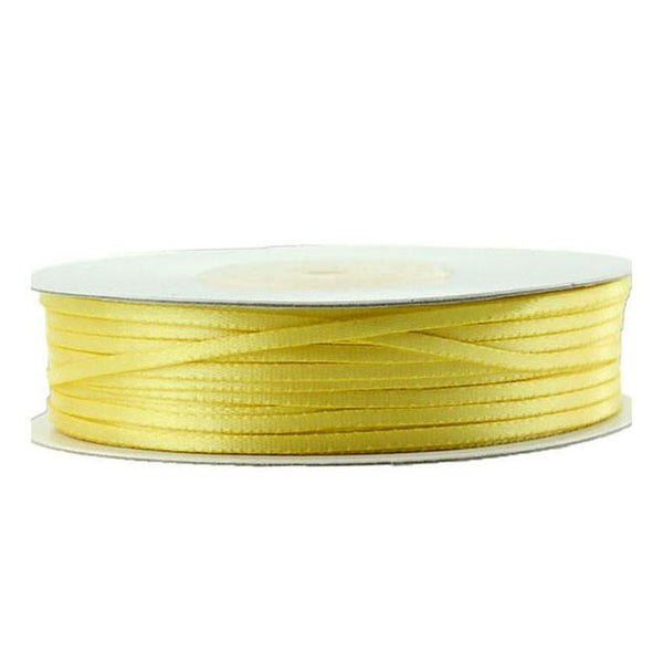 Double Faced Satin Ribbon, 1/16-inch, 100-yard, Canary Yellow