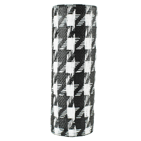 Houndstooth Fabric Mesh, 10-Inch x 10-Yard - Black/White