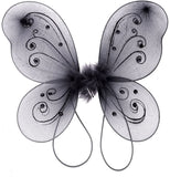 Organza Butterfly Fairy Wings w/ Rhinestone Glitters