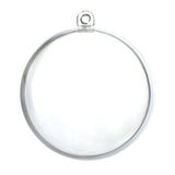 Clear Acrylic Fillable Christmas Ball Ornament, 2-2/5-Inch