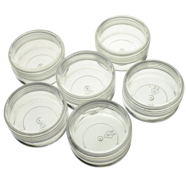 Plastic Containers, 1-1/2-Inch, 6-Count