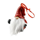 Porcelain Santa Gnome Christmas Ornaments, 2-5/8-Inch, 3-Piece