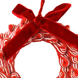 Peppermint Wreath Christmas Ornaments, 5-Inch, 2-Piece