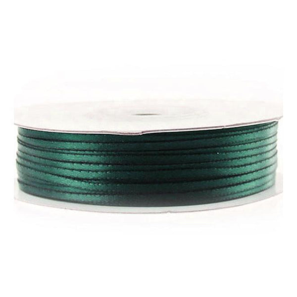 Double Faced Satin Ribbon, 1/16-inch, 100-yard, Hunter Green