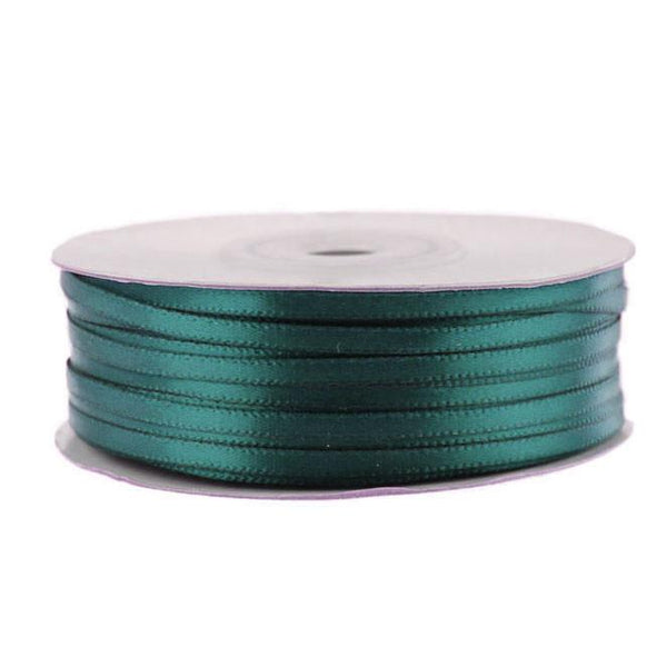 Double Faced Satin Ribbon, 1/8-inch, 100-yard, Hunter Green