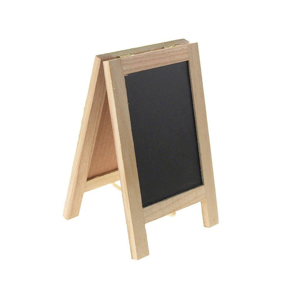 Mini Chalkboard Wood Cork Easel, Rectangle, 7-1/2-inch