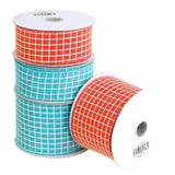 Dash Checkered Plaid Ribbon Wired Edge, 10-Yard