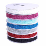 Glitter Web Mesh Ribbon, 5/8-Inch, 25 Yards