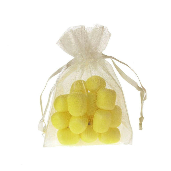 Organza Favor Pouch Bag, 3-Inch x 4-Inch, 12-Count, Ivory