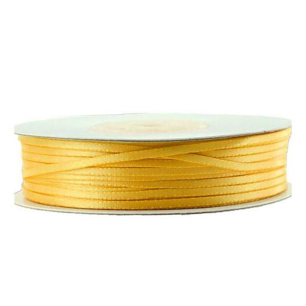 Double Faced Satin Ribbon, 1/16-inch, 100-yard, Light Gold