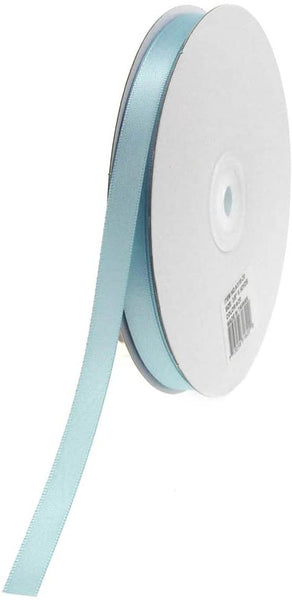 Double Face Satin Ribbon, 1/4-Inch, 50-Yard, Light Blue