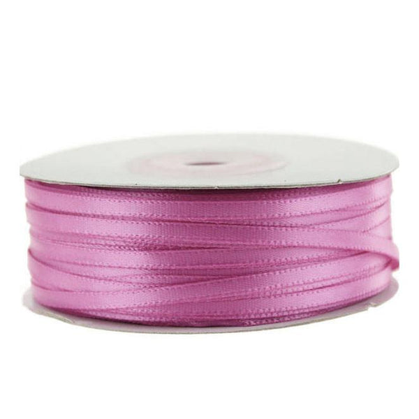 Double Faced Satin Ribbon, 1/8-inch, 100-yard, Rosy Mauve