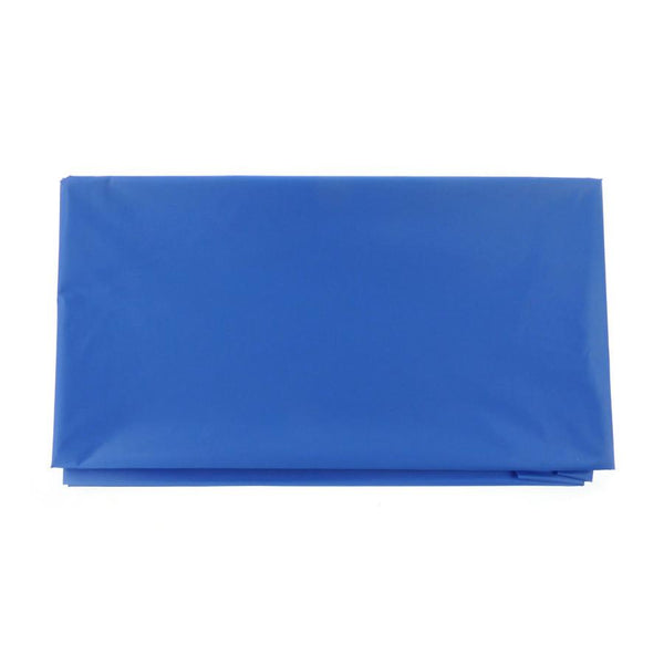 Plastic Table Cover, Round, 84-Inch, Royal Blue