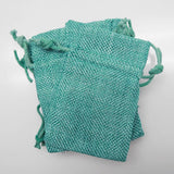 Faux Burlap Pouch Bags, 6-inch x 9-inch, 6-Piece