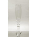 Clear Reversible Trumpet Glass Floral Vase Centerpiece