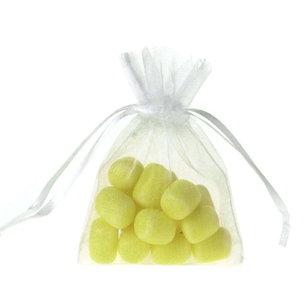 Organza Favor Pouch Bag, 3-Inch x 4-Inch, 12-Count, White