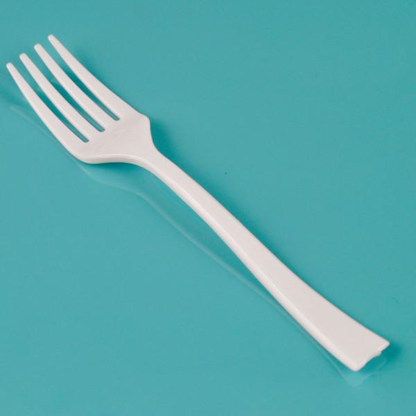 Plastic Mini Dessert Forks Serving-ware, 36-Piece, White